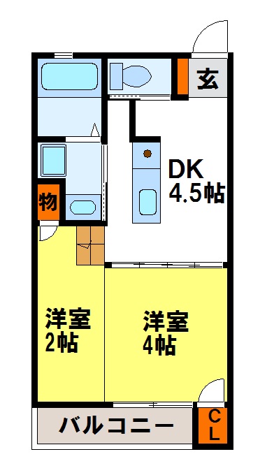 コンフォール石坂の間取り