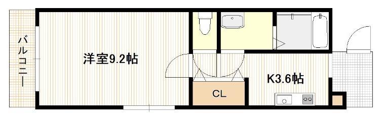 廿日市市平良山手のマンションの間取り