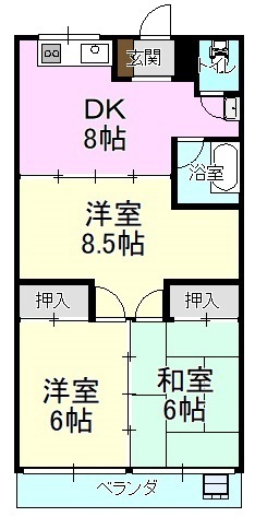 銀南街前田アパートの間取り