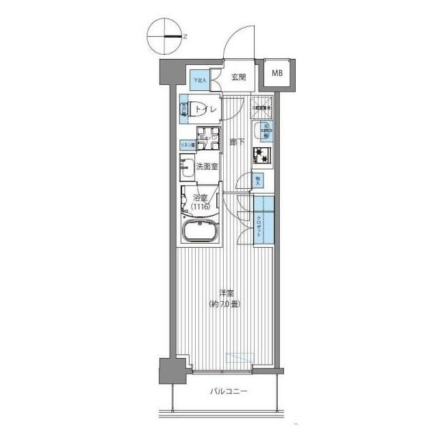 【ＴＦレジデンス川崎殿町ＥＡＳＴの間取り】