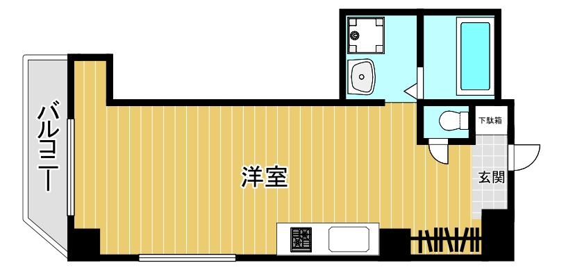 大阪市西区靱本町のマンションの間取り