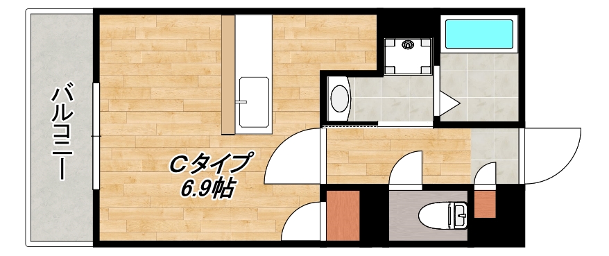 鹿児島市新栄町のマンションの間取り