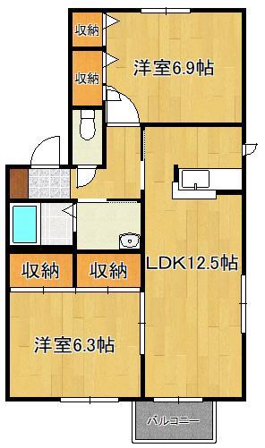 【アヴェニールパルク２１　Ｂ棟の間取り】