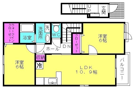 イル　パラッツオ　アミダIの間取り