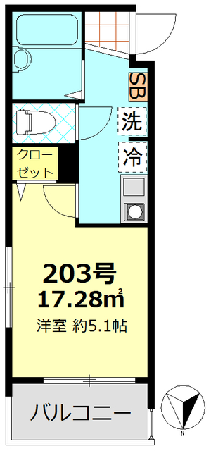 MELDIA東向島の間取り