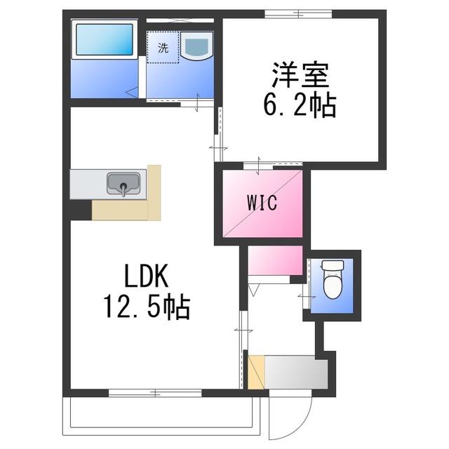 岸和田市流木町のアパートの間取り