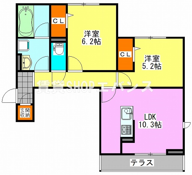 二宮1丁目KSの間取り