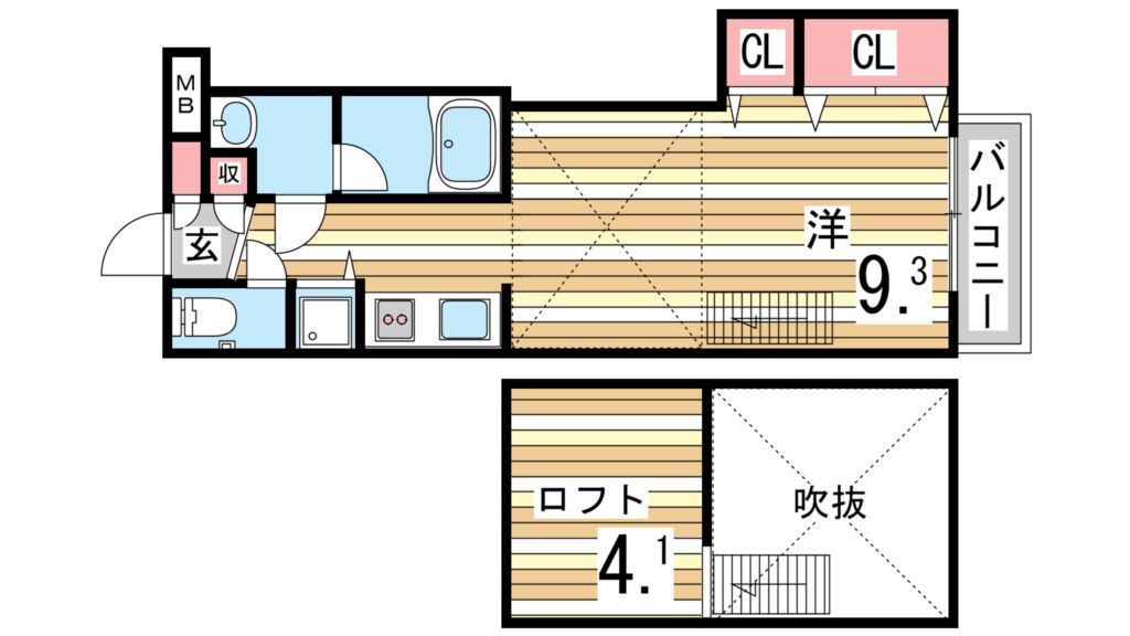 メトロポリタンの間取り