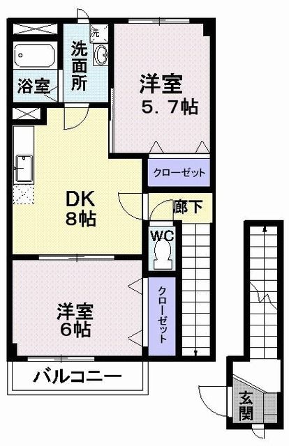 グラン・パステークＩの間取り