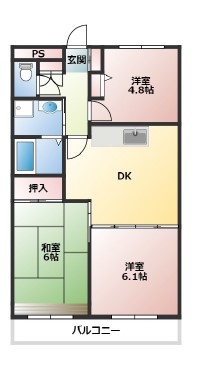 エスポワール喜沢の間取り