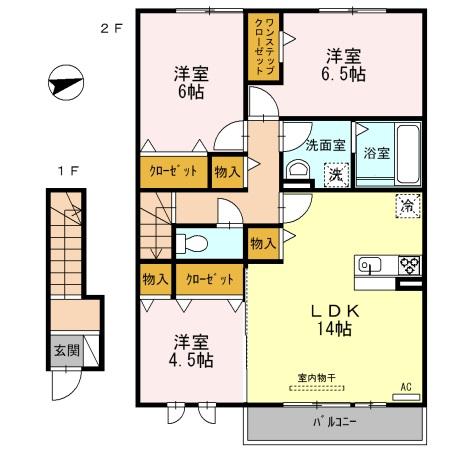 D-roomアネシスの間取り