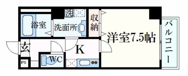 姫路市南町のマンションの間取り