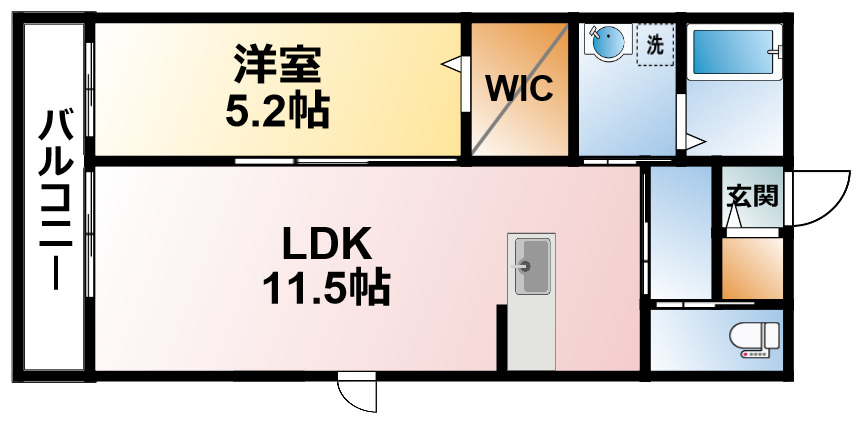 東金市道庭のアパートの間取り