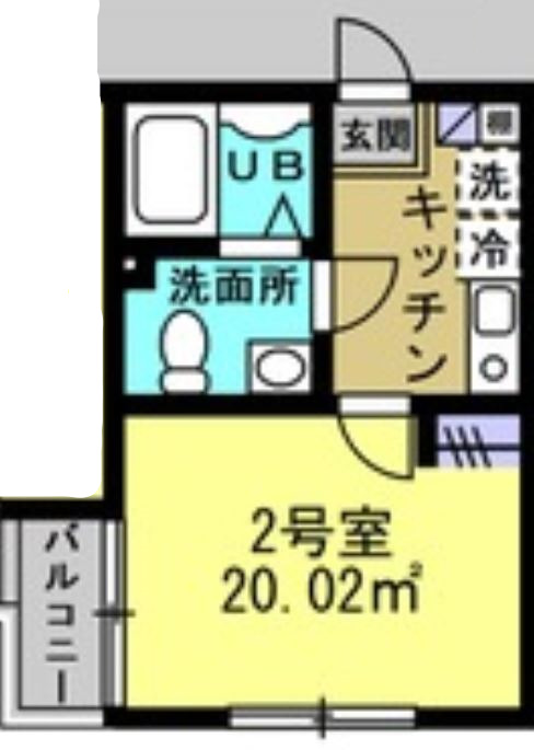 柏市中央のアパートの間取り