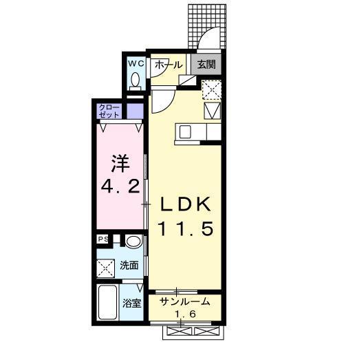 ［大東建託］サン・クレメントＤ　（三沢市）の間取り