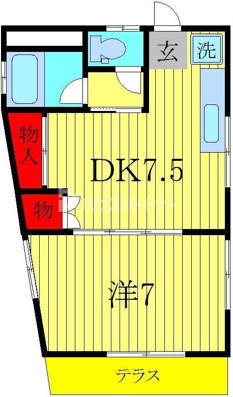 第三メゾン若竹の間取り