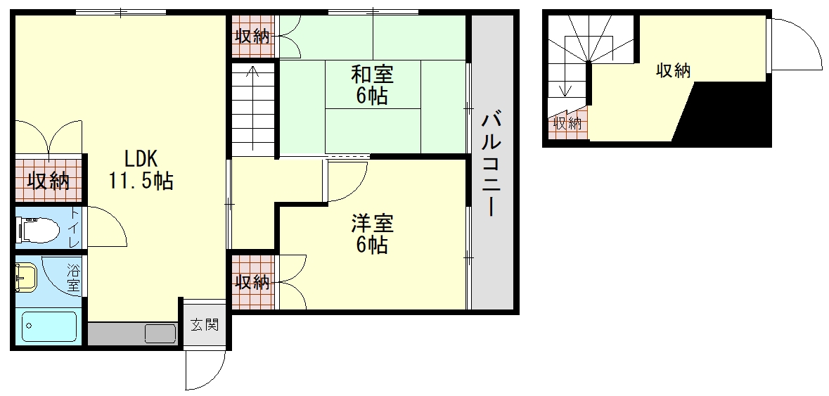 YMコーポの間取り