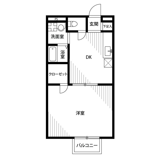 アムール　Ｍ＆Ｋの間取り