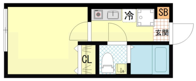 【川崎市川崎区田町のアパートの間取り】