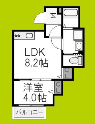 ALEGRIA三国ヶ丘の間取り