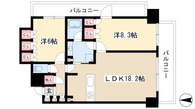 プライムメゾン高見の間取り