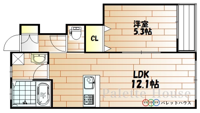 Calm福田の間取り