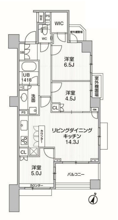 パークハウス練馬春日町の間取り