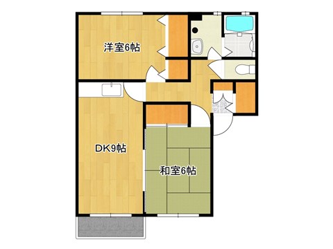 メープル白州　Ａ棟の間取り