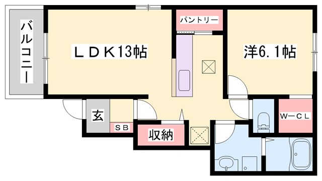 カルムヴィラ和IIの間取り