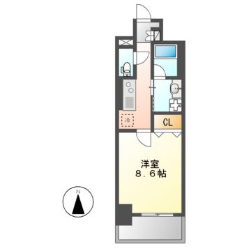 リ ブラン東別院の間取り