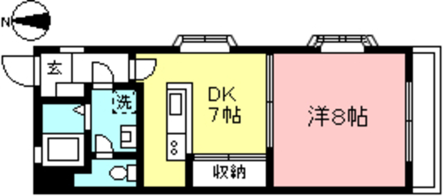 【狛江市東和泉のマンションの間取り】