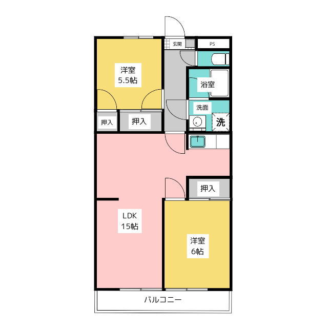 サンハイツ日進の間取り