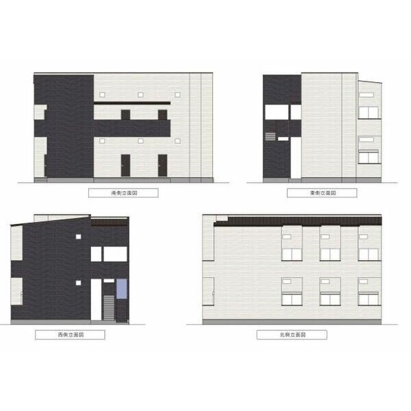 明石市藤江のアパートの建物外観