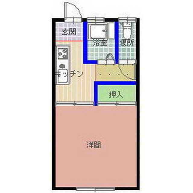 所コーポの間取り