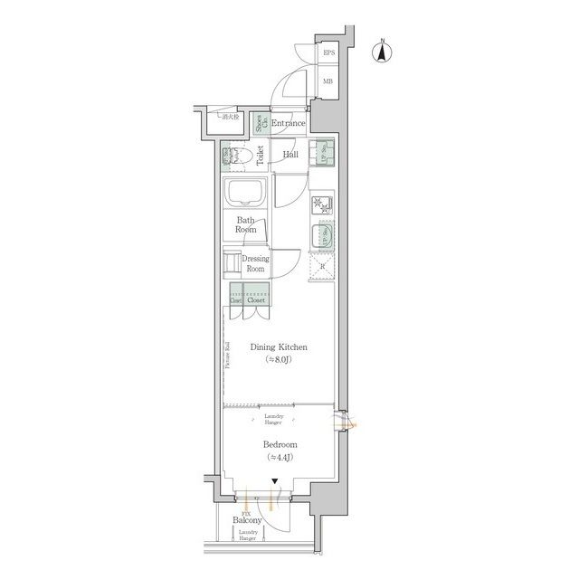 江東区亀戸のマンションの間取り