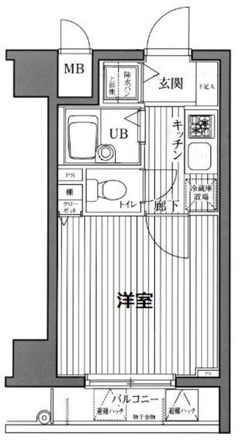 ガラ・ステージ芝公園駅前の間取り