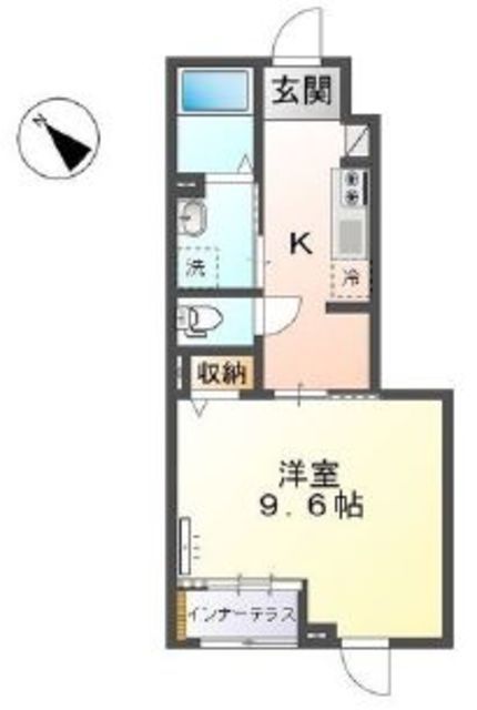 高座郡寒川町大曲のアパートの間取り