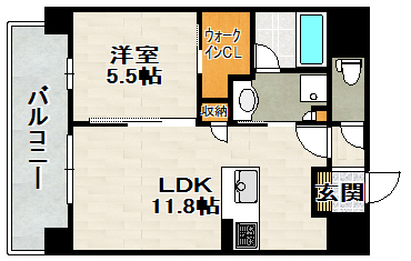 シャーメゾン川西中央の間取り