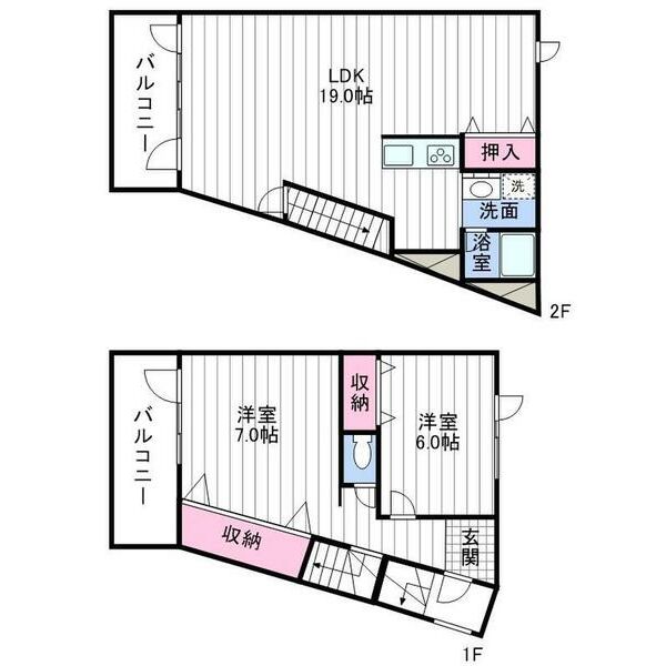 ホワイトコートカヤ伏見の間取り