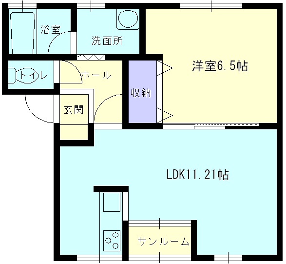 サンみずほＢ棟の間取り