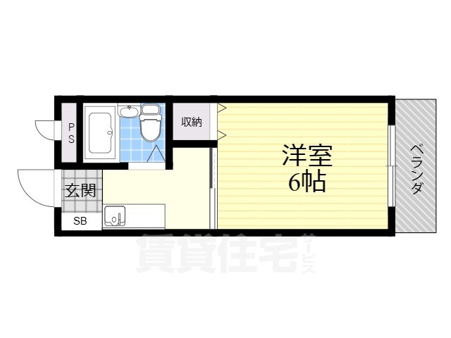 茨木市蔵垣内のマンションの間取り