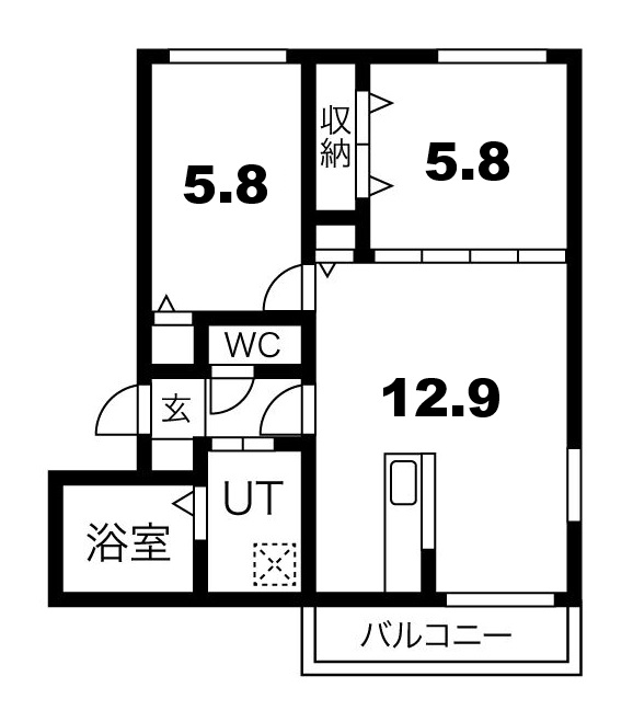 【La Luce Eastの間取り】