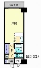 倉敷市二子のマンションの間取り