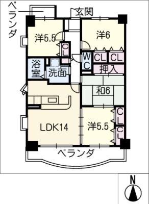 メゾン・ド・ジボアールの間取り