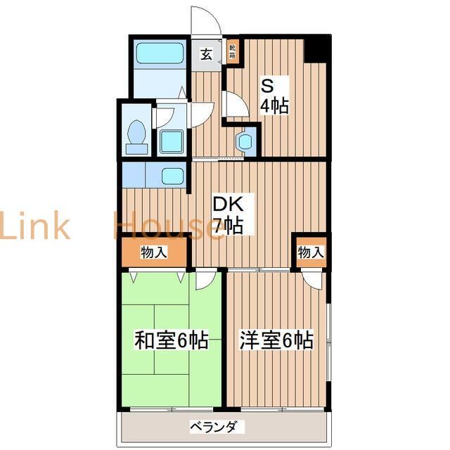 江戸川区松島のマンションの間取り