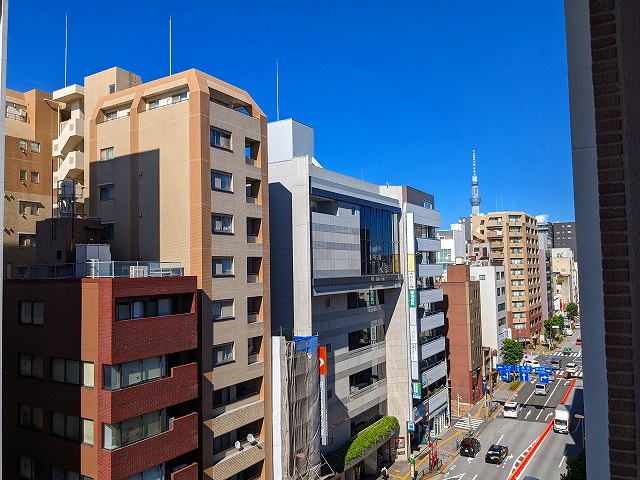 眺望　8F眺望、上層階からはスカイツリー見えます