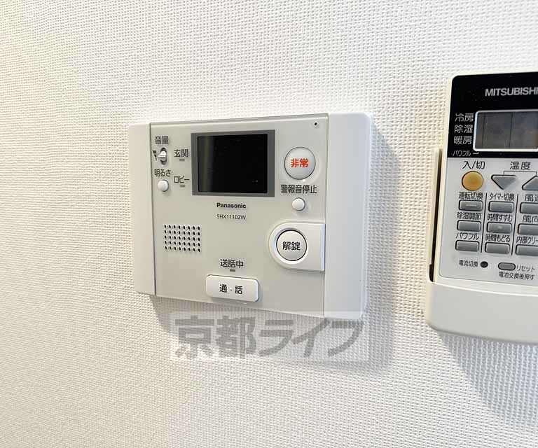 セキュリティ　モニター付きです・