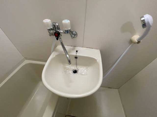 洗面設備　３０１号室の写真になります。
