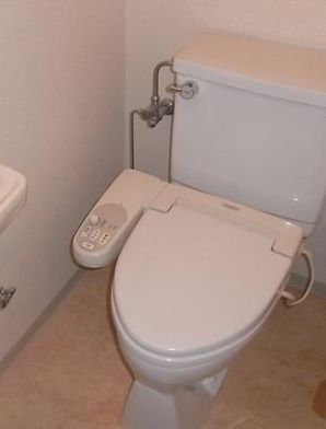 トイレ　落ち着いた色調のトイレです