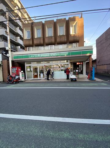 コンビニ　ローソンストア１００草加住吉店（コンビニ）まで505m